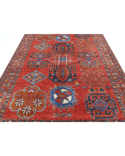Humna 6' 10" X 10' 1" Hand Knotted Wool Rug 6' 10" X 10' 1" (208 X 307) / Rust / Wool