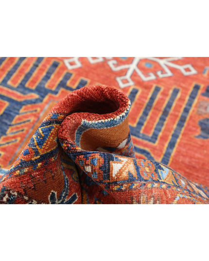 Humna 6' 10" X 10' 1" Hand Knotted Wool Rug 6' 10" X 10' 1" (208 X 307) / Rust / Wool