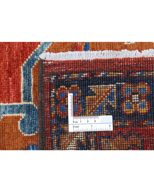Humna 6' 10" X 10' 1" Hand Knotted Wool Rug 6' 10" X 10' 1" (208 X 307) / Rust / Wool