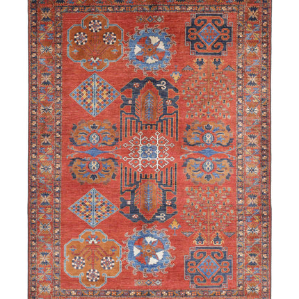 Humna 6' 10" X 10' 1" Hand Knotted Wool Rug 6' 10" X 10' 1" (208 X 307) / Rust / Wool