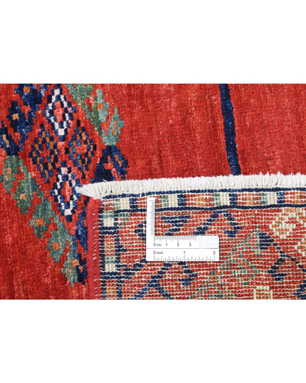 Humna 5' 6" X 7' 11" Hand Knotted Wool Rug 5' 6" X 7' 11" (168 X 241) / Red / Wool