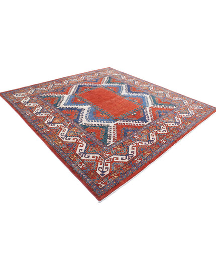 Humna 8' 8" X 9' 2" Hand Knotted Wool Rug 8' 8" X 9' 2" (264 X 280) / Rust / Wool