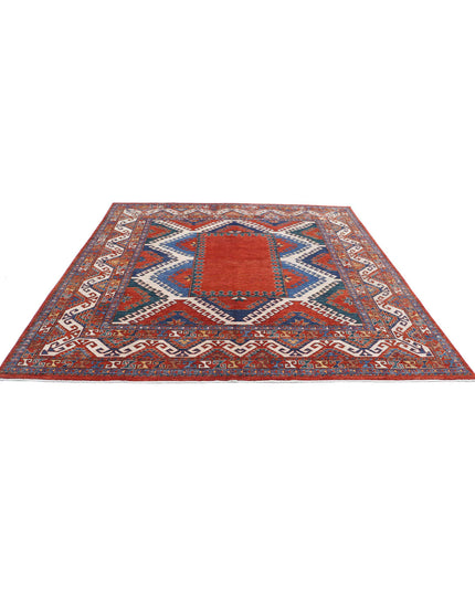 Humna 8' 8" X 9' 2" Hand Knotted Wool Rug 8' 8" X 9' 2" (264 X 280) / Rust / Wool