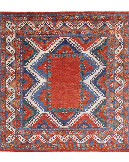 Humna 8' 8" X 9' 2" Hand Knotted Wool Rug 8' 8" X 9' 2" (264 X 280) / Rust / Wool