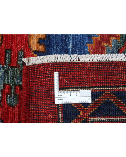 Humna 10' 3" X 13' 10" Hand Knotted Wool Rug 10' 3" X 13' 10" (312 X 422) / Red / Wool