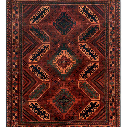 Humna 8' 3" X 10' 7" Hand Knotted Wool Rug 8' 3" X 10' 7" (251 X 322) / Brown / Wool