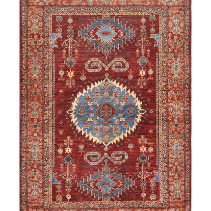 Humna 5' 9" X 8' 5" Hand Knotted Wool Rug 5' 9" X 8' 5" (175 X 257) / Taupe / Wool