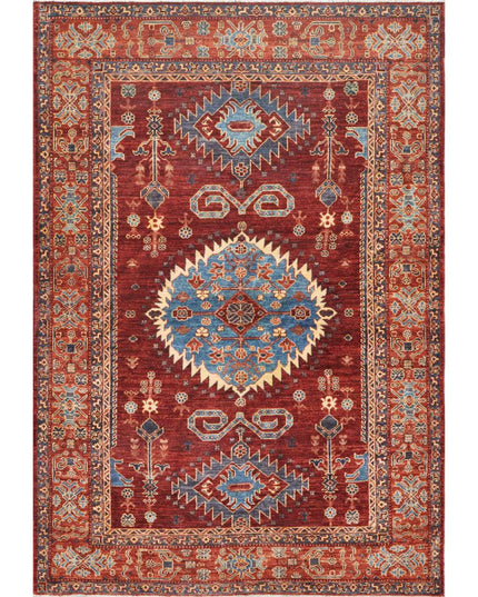 Humna 5' 9" X 8' 5" Hand Knotted Wool Rug 5' 9" X 8' 5" (175 X 257) / Taupe / Wool