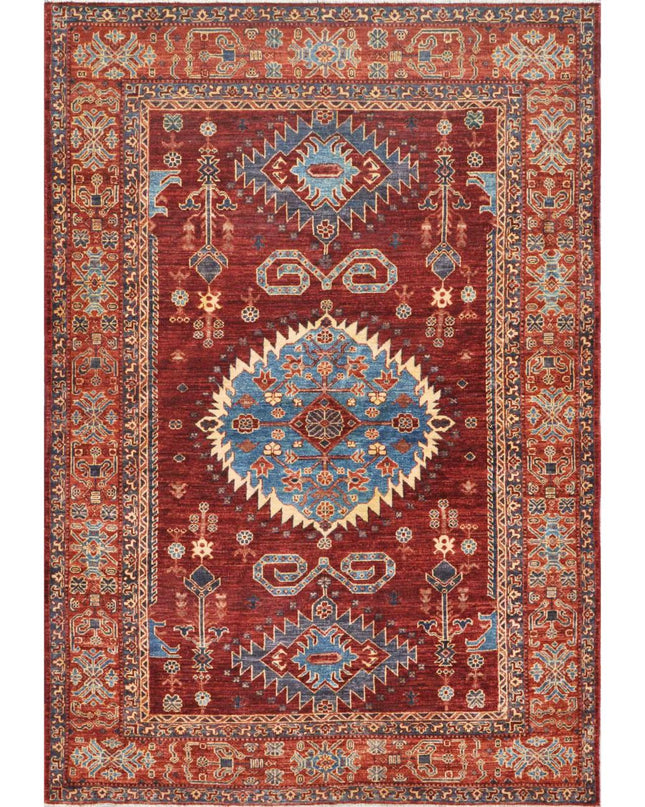 Humna 5' 9" X 8' 5" Hand Knotted Wool Rug 5' 9" X 8' 5" (175 X 257) / Taupe / Wool