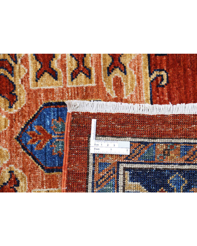 Humna 10' 0" X 13' 5" Hand Knotted Wool Rug 10' 0" X 13' 5" (305 X 409) / Red / Wool