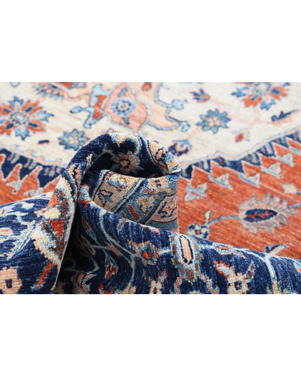 Humna 8' 11" X 10' 10" Hand Knotted Wool Rug 8' 11" X 10' 10" (272 X 330) / Rust / Wool