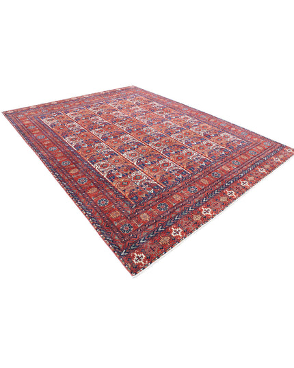 Humna 8' 11" X 11' 7" Hand Knotted Wool Rug 8' 11" X 11' 7" (272 X 353) / Red / Wool