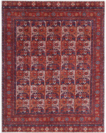 Humna 8' 11" X 11' 7" Hand Knotted Wool Rug 8' 11" X 11' 7" (272 X 353) / Red / Wool