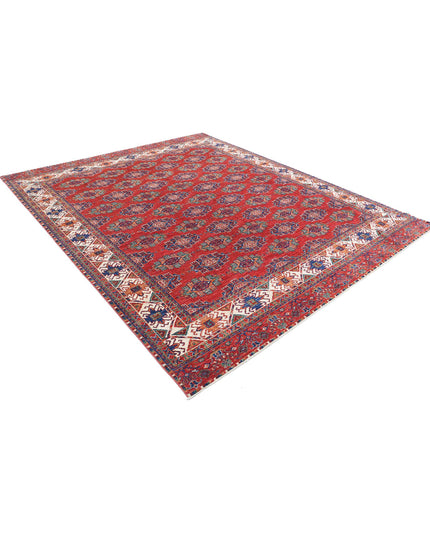 Humna 8' 1" X 9' 9" Hand Knotted Wool Rug 8' 1" X 9' 9" (246 X 297) / Red / Wool