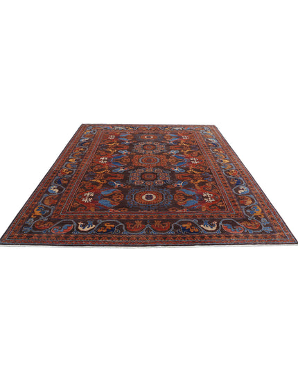 Humna 8' 1" X 9' 9" Hand Knotted Wool Rug 8' 1" X 9' 9" (246 X 297) / Brown / Wool