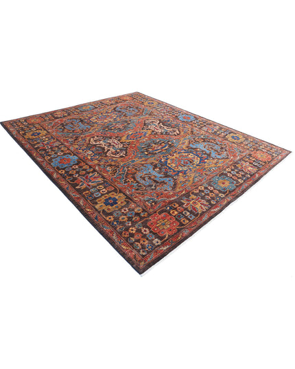 Humna 8' 1" X 9' 8" Hand Knotted Wool Rug 8' 1" X 9' 8" (246 X 295) / Brown / Wool