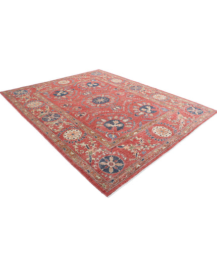 Humna 8' 4" X 10' 2" Hand Knotted Wool Rug 8' 4" X 10' 2" (254 X 310) / Red / Wool