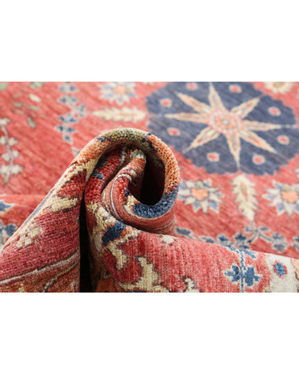 Humna 8' 4" X 10' 2" Hand Knotted Wool Rug 8' 4" X 10' 2" (254 X 310) / Red / Wool