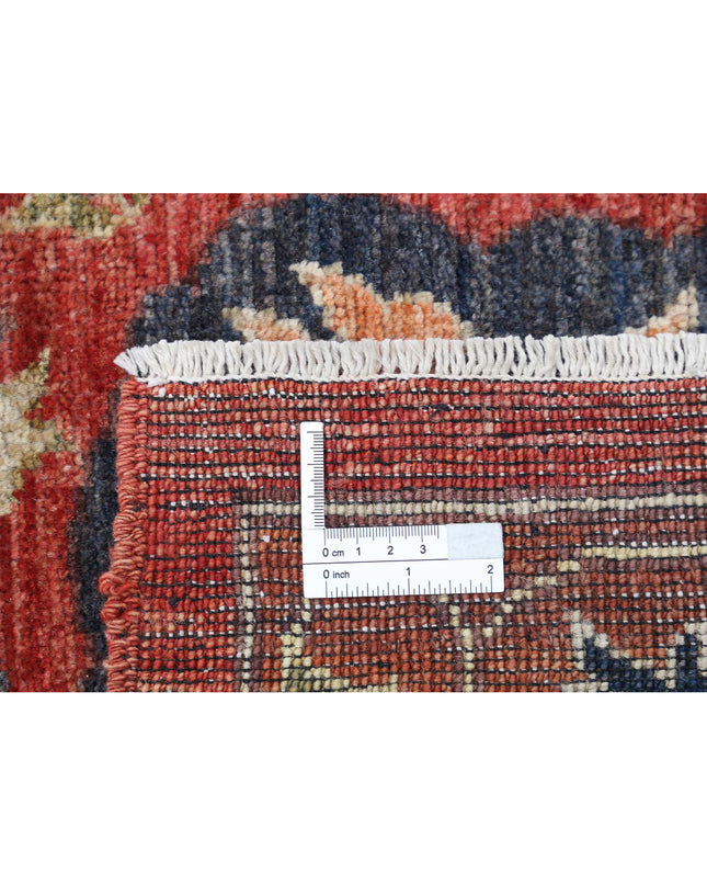 Humna 8' 4" X 10' 2" Hand Knotted Wool Rug 8' 4" X 10' 2" (254 X 310) / Red / Wool