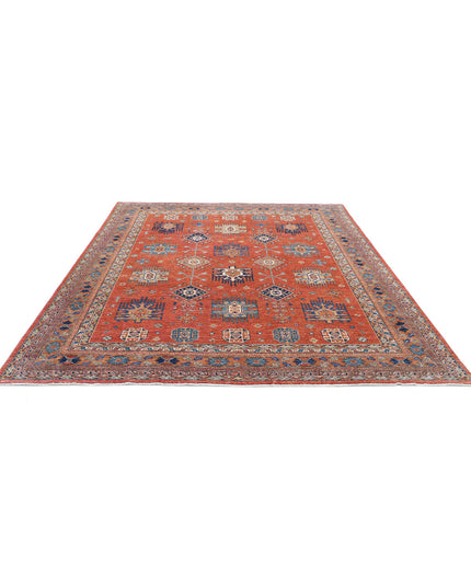 Humna 7' 11" X 9' 8" Hand Knotted Wool Rug 7' 11" X 9' 8" (241 X 295) / Rust / Wool