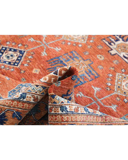 Humna 7' 11" X 9' 8" Hand Knotted Wool Rug 7' 11" X 9' 8" (241 X 295) / Rust / Wool