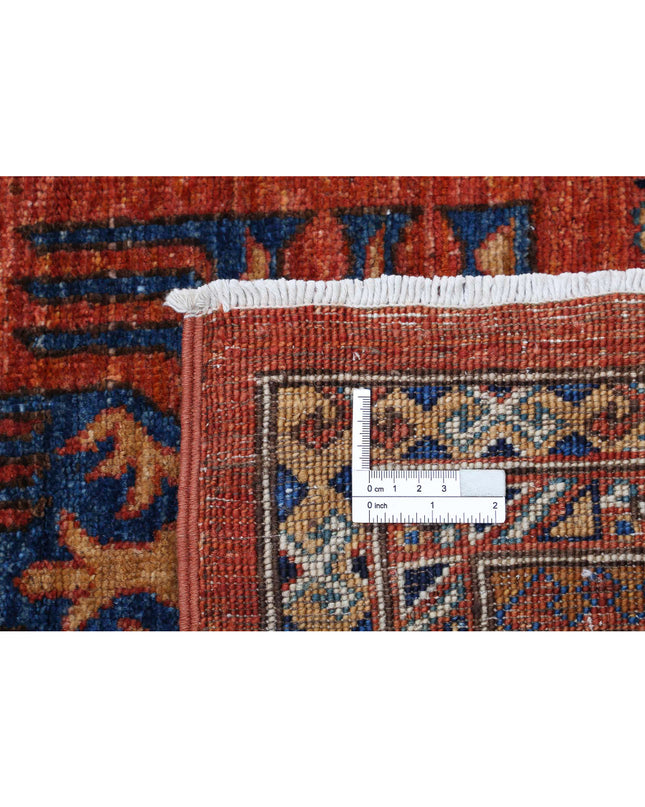 Humna 7' 11" X 9' 8" Hand Knotted Wool Rug 7' 11" X 9' 8" (241 X 295) / Rust / Wool