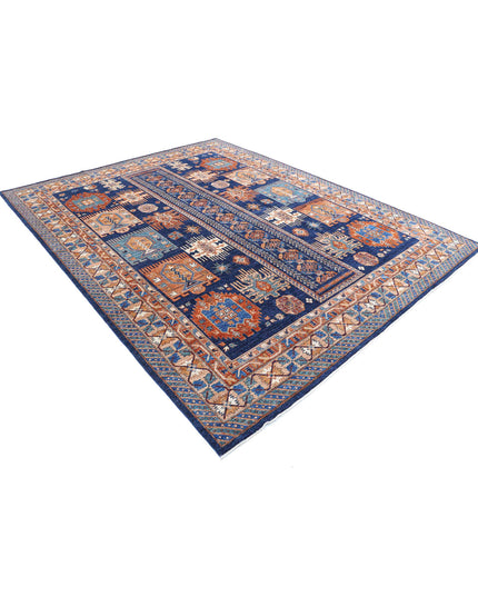 Humna 8' 1" X 10' 0" Hand Knotted Wool Rug 8' 1" X 10' 0" (246 X 305) / Blue / Wool