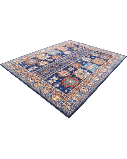 Humna 8' 1" X 10' 0" Hand Knotted Wool Rug 8' 1" X 10' 0" (246 X 305) / Blue / Wool