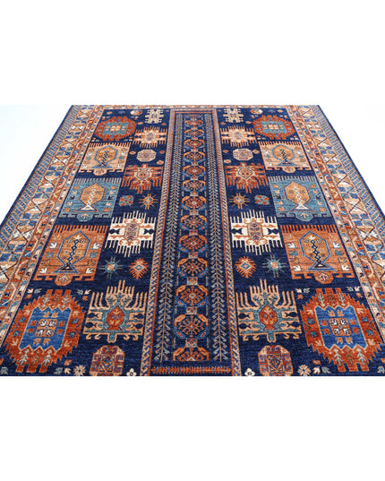 Humna 8' 1" X 10' 0" Hand Knotted Wool Rug 8' 1" X 10' 0" (246 X 305) / Blue / Wool