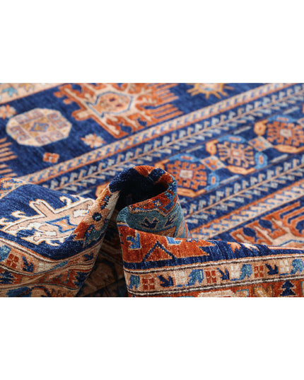 Humna 8' 1" X 10' 0" Hand Knotted Wool Rug 8' 1" X 10' 0" (246 X 305) / Blue / Wool