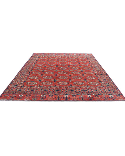 Humna 8' 8" X 10' 3" Hand Knotted Wool Rug 8' 8" X 10' 3" (264 X 312) / Red / Wool