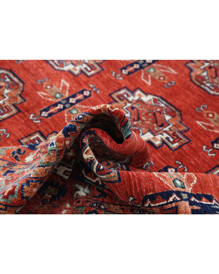 Humna 8' 8" X 10' 3" Hand Knotted Wool Rug 8' 8" X 10' 3" (264 X 312) / Red / Wool