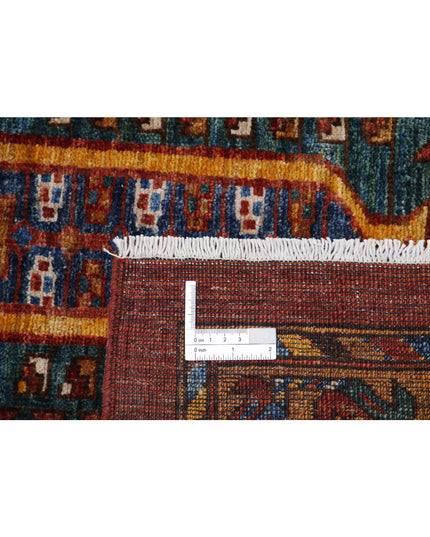 Humna 10' 4" X 13' 6" Hand Knotted Wool Rug 10' 4" X 13' 6" (315 X 411) / Rust / Wool