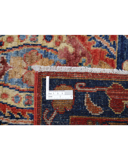 Humna 9' 3" X 11' 3" Hand Knotted Wool Rug 9' 3" X 11' 3" (282 X 343) / Red / Wool