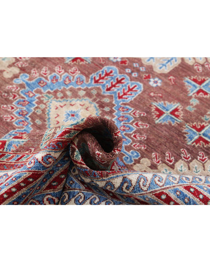 Humna 8' 0" X 9' 8" Hand Knotted Wool Rug 8' 0" X 9' 8" (244 X 295) / Brown / Wool