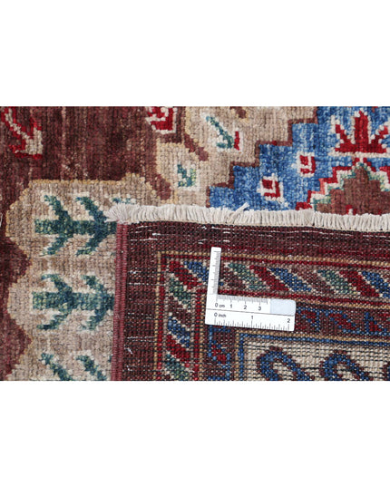 Humna 8' 0" X 9' 8" Hand Knotted Wool Rug 8' 0" X 9' 8" (244 X 295) / Brown / Wool