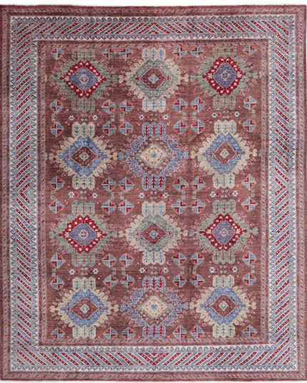 Humna 8' 0" X 9' 8" Hand Knotted Wool Rug 8' 0" X 9' 8" (244 X 295) / Brown / Wool