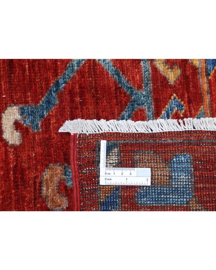 Humna 9' 1" X 10' 10" Hand Knotted Wool Rug 9' 1" X 10' 10" (277 X 330) / Rust / Wool