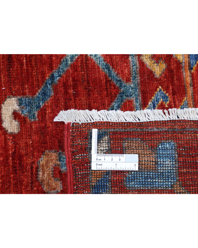 Humna 9' 1" X 10' 10" Hand Knotted Wool Rug 9' 1" X 10' 10" (277 X 330) / Rust / Wool