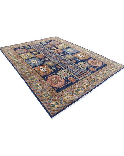 Humna 8' 3" X 10' 8" Hand Knotted Wool Rug 8' 3" X 10' 8" (251 X 325) / Blue / Wool