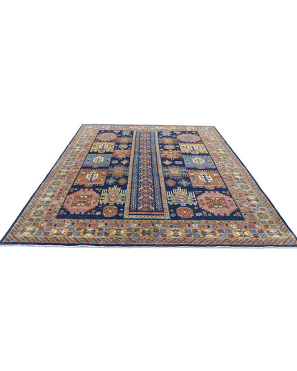 Humna 8' 3" X 10' 8" Hand Knotted Wool Rug 8' 3" X 10' 8" (251 X 325) / Blue / Wool
