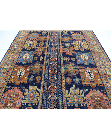 Humna 8' 3" X 10' 8" Hand Knotted Wool Rug 8' 3" X 10' 8" (251 X 325) / Blue / Wool