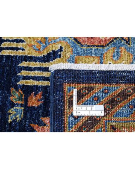 Humna 8' 3" X 10' 8" Hand Knotted Wool Rug 8' 3" X 10' 8" (251 X 325) / Blue / Wool