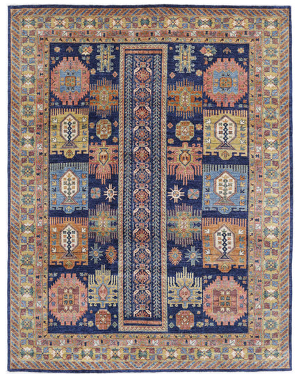 Humna 8' 3" X 10' 8" Hand Knotted Wool Rug 8' 3" X 10' 8" (251 X 325) / Blue / Wool