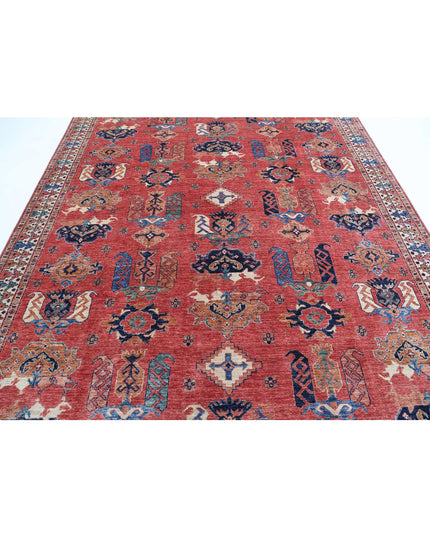 Humna 7' 9" X 10' 0" Hand Knotted Wool Rug 7' 9" X 10' 0" (236 X 305) / Rust / Wool