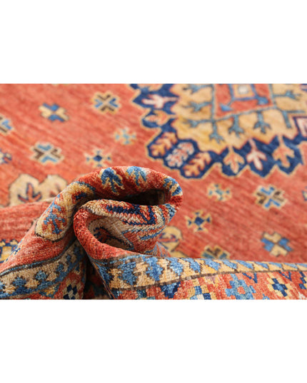 Humna 6' 8" X 9' 10" Hand Knotted Wool Rug 6' 8" X 9' 10" (203 X 300) / Rust / Wool