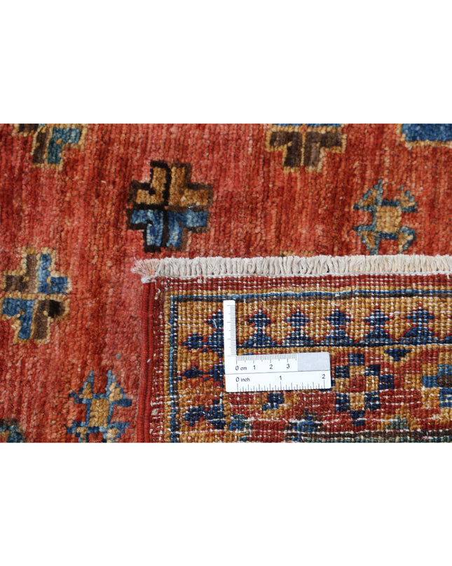 Humna 6' 8" X 9' 10" Hand Knotted Wool Rug 6' 8" X 9' 10" (203 X 300) / Rust / Wool