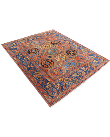 Humna 5' 9" X 7' 2" Hand Knotted Wool Rug 5' 9" X 7' 2" (175 X 219) / Brown / Wool