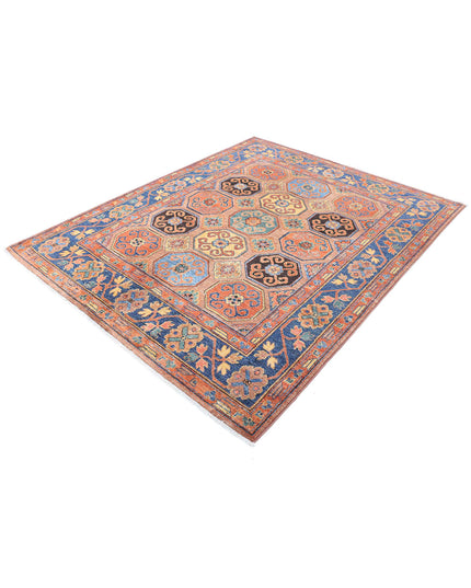 Humna 5' 9" X 7' 2" Hand Knotted Wool Rug 5' 9" X 7' 2" (175 X 219) / Brown / Wool