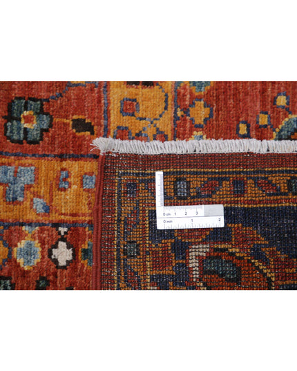 Humna 5' 6" X 7' 10" Hand Knotted Wool Rug 5' 6" X 7' 10" (168 X 239) / Rust / Wool